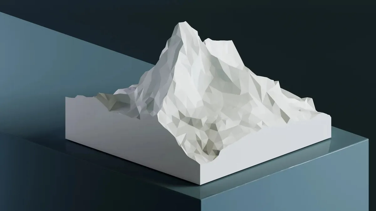 Low-poly модель Маттерхорна