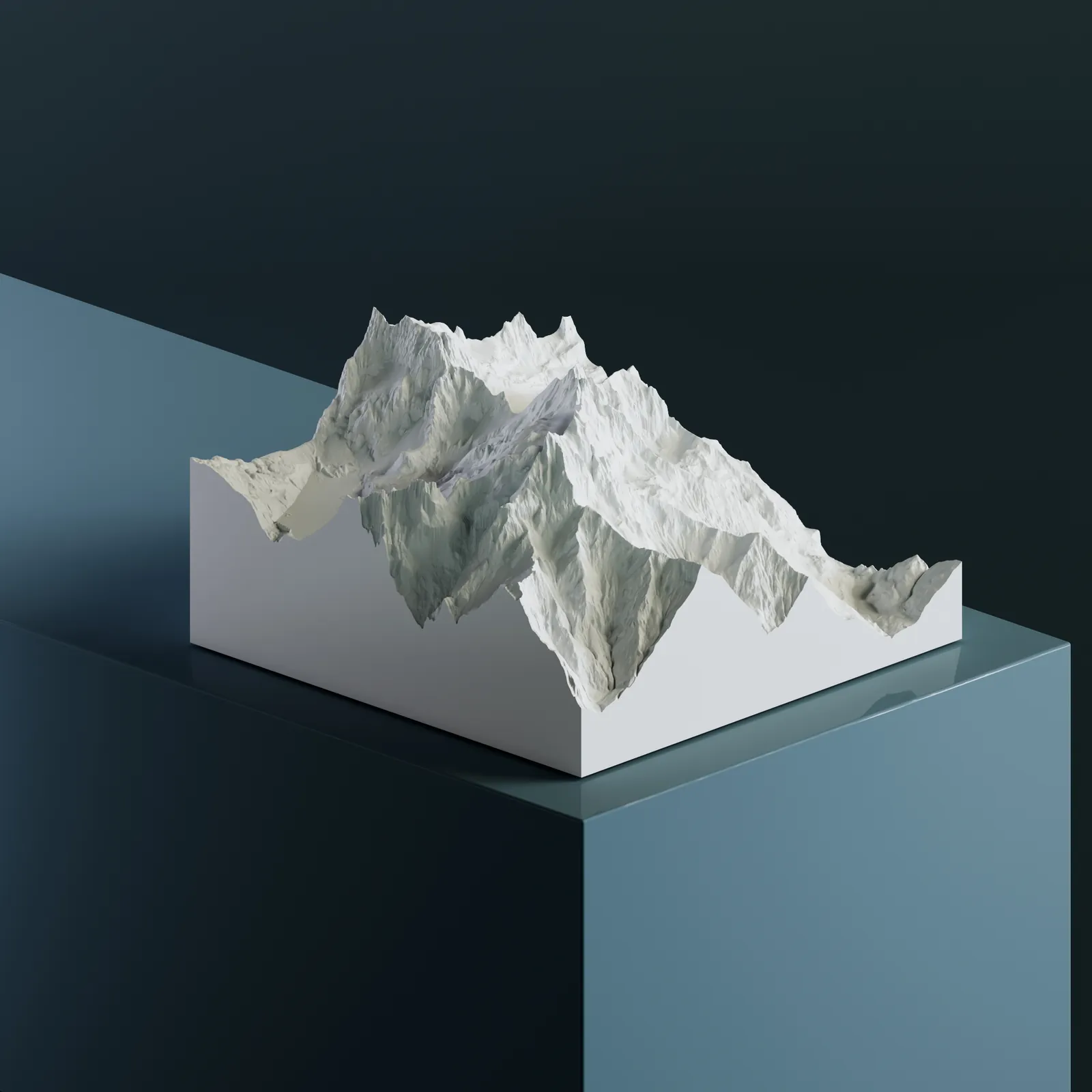 3D-модель Дан-дю-Миди — Швейцария