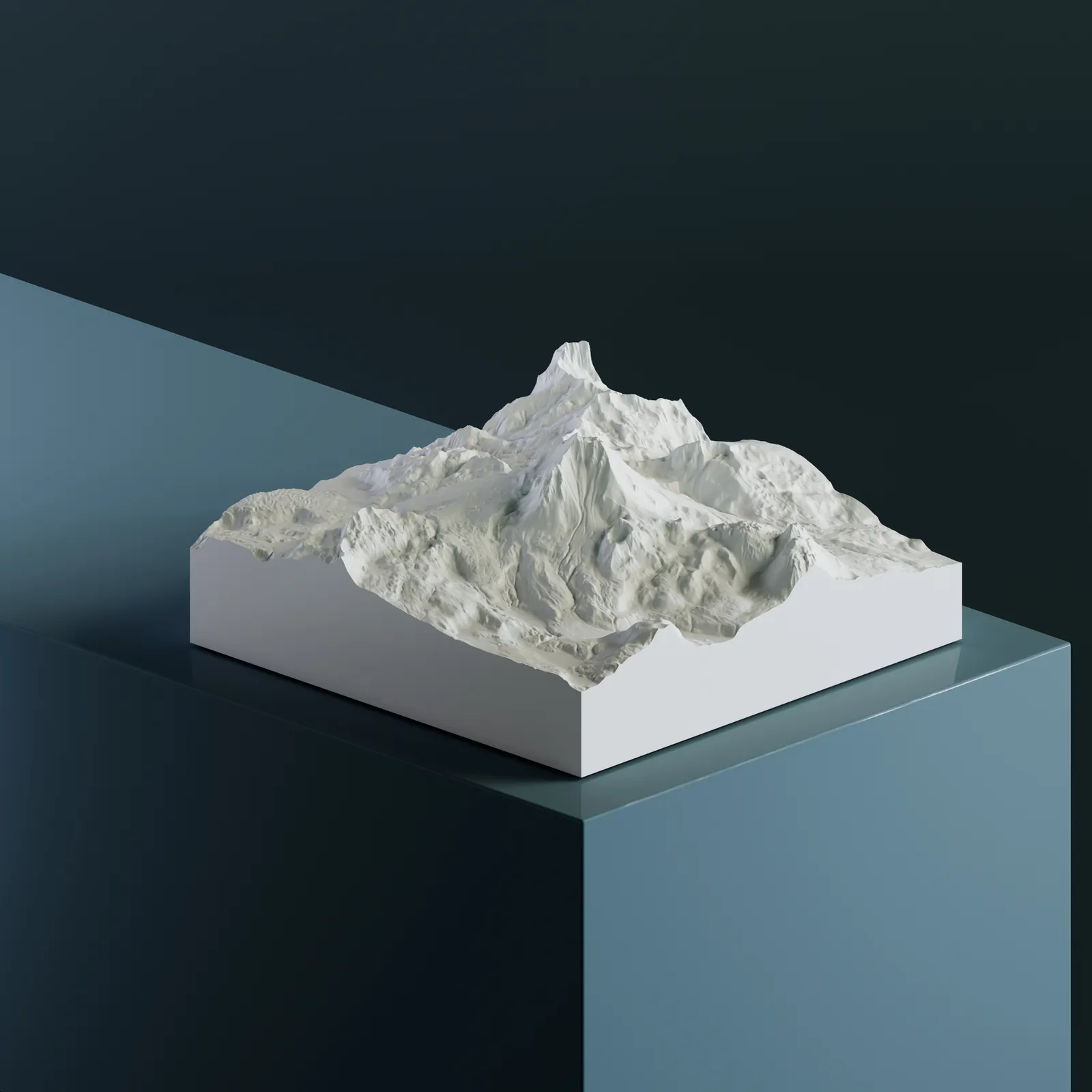 3D-модель Лассен-Пик — США, Калифорния