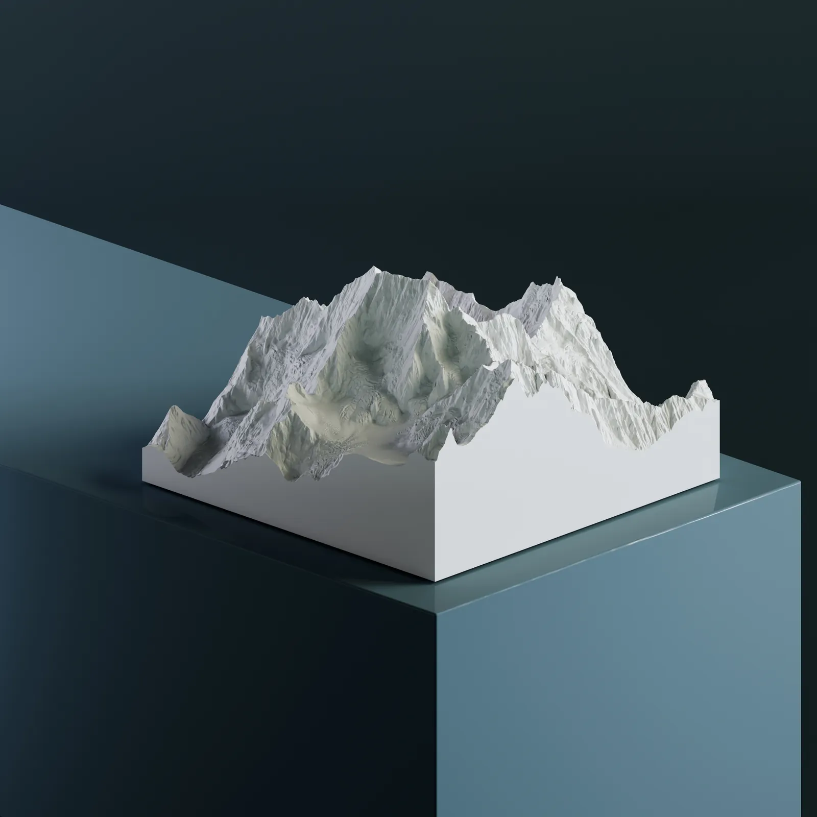 3D-модель Маунт-Кук / Аораки — Новая Зеландия