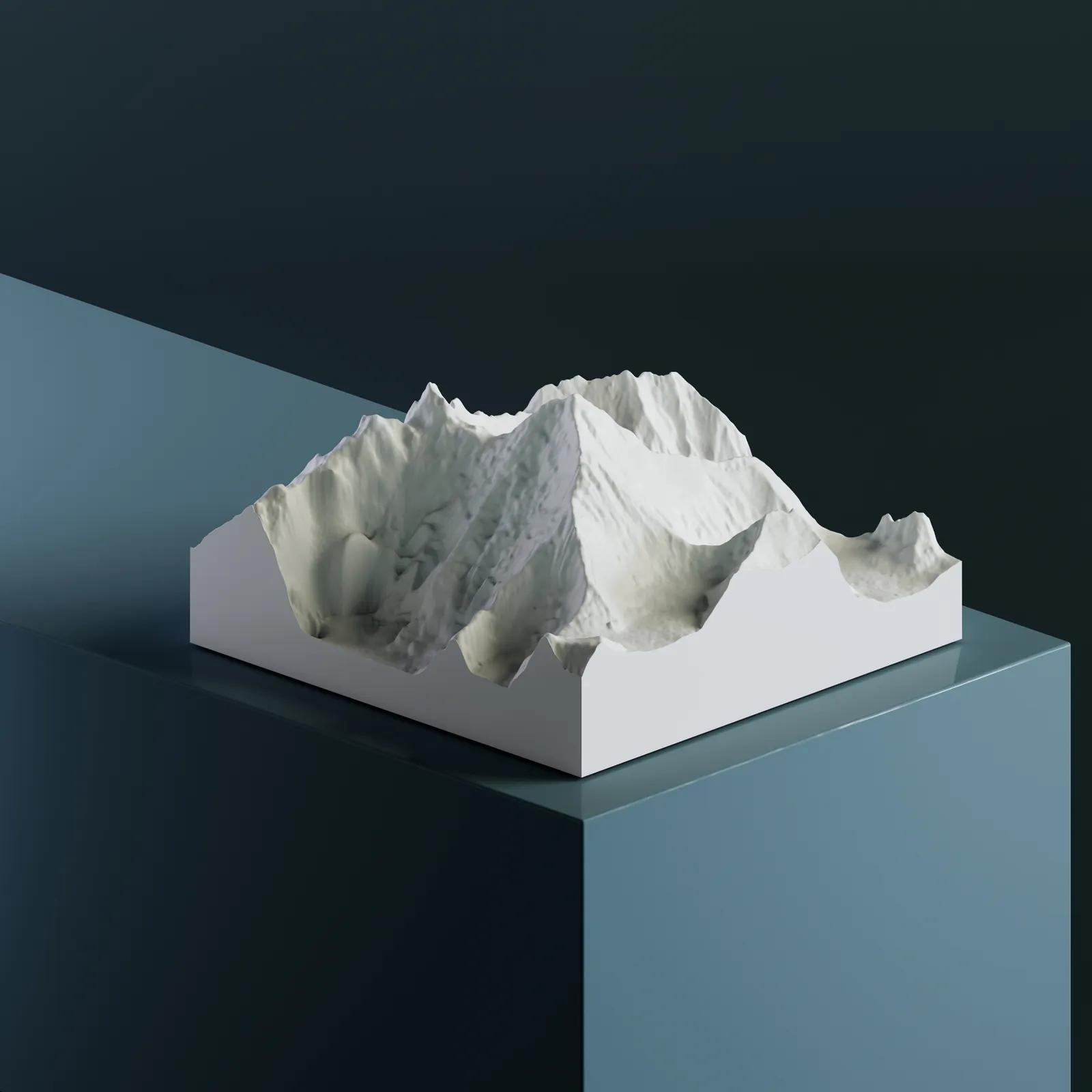 3D-модель Эверест (Джомолунгма) — Непал / Тибет